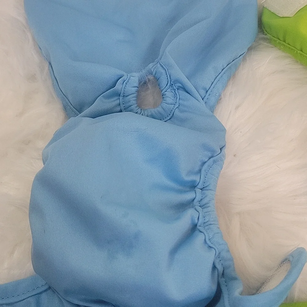 Pet‎ Magasin 3 piece Blue, Green, Purple Dog Diapers Small